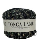 Lang Yarns Tonga Lamé Multicolored Black 1 Skein NEW - $176.51 MXN