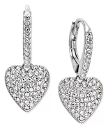 Ladies / Daughter / Mom Birthday / Mothers Day Gift Pavé Heart Drop Earr... - £49.97 GBP