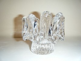 VTG Kosta Boda MCM Sunflower Design Glass Candle Holder by Goran Warff  #30 - £25.47 GBP