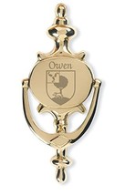 Owen Irish Coat of Arms Brass Door Knocker - $48.00