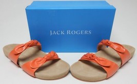 Jack Rogers Annie Size 11 M Women&#39;s Leather Double Knot Slide Sandals Ta... - £33.46 GBP