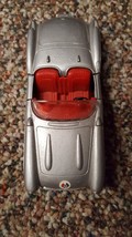 &#39;57 Corvette By Maisto Die Cast Silver Convertible 1/38 SCALE, pull back... - $5.99