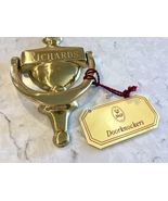 RICHARDS Family PERSONALIZED Engraved Door Knocker Solid Brass Spain - $181.65 MXN