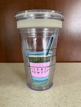 2011 Starbucks Classic Clear Acrylic Tumbler Cup 16 oz Alfred, New York - £12.62 GBP