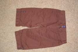 GAPKids Brown Capri Shorts Pants Adjustable Waist Size 14 Regular Girls - $7.00