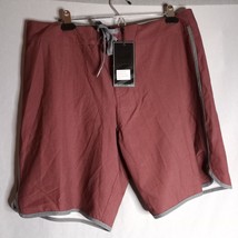 Mic Ros Men&#39;s Shorts w/Flap Pocket Front Tie Oxford Red Size 34 NWT - £25.47 GBP