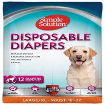 Simple Solution Disposable Diapers White 1ea/LG, 12 pk - £34.77 GBP