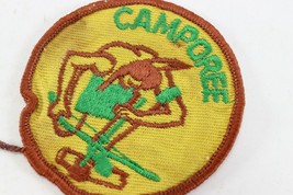 Vintage 1960&#39;s Yellow Twill CAMPOREE BSA Boy Scout of America Camp Patch - £9.34 GBP