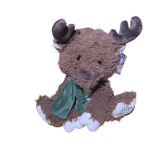 Fiesta Plush 10” Moose Jesus Loves Me Brown Reindeer Stuffed Animal Toy - £8.82 GBP