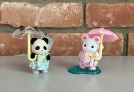 Sylvanian Families Calico Critters Nursery Friends Rainy Day Duo NWOB Unboxed - £14.70 GBP