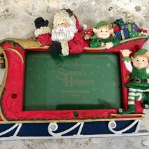 Papel Giftware Holly Jolly Santa Helpers Christmas Frame 3D Sleigh New NWT - €17,49 EUR