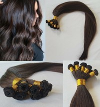 18&quot;, 20″, 22&quot; Hand-Tied Weft, 100 grams, Human Remy Hair Extensions #2 - £167.20 GBP+