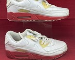 Nike Air Max Shoe 2008 Men 10 Running Sneakers 302519-114 White Leather ... - $29.69