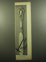 1960 Lunt Eloquence Silverware Advertisement - Lunt Sterling - $14.99