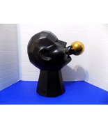 NEW Modern Art Men Blowing Gold Bubble Gum Statue Figurine Home Decor - £51.20 GBP