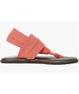 Sanuk Yoga Sling 2 flip flops Coral Pink | Womens 8 NEW! - £27.10 GBP