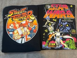 Star Wars And Street Fighter Tshirts Vtg Size Medium Great Colors - $27.10