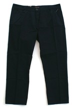 Seven7 Dark Navy Blue Flat Front Casual Cotton Pants Women&#39;s NWT - $54.99