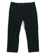 Seven7 Dark Navy Blue Flat Front Casual Cotton Pants Women&#39;s NWT - £43.24 GBP