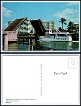 FLORIDA Postcard - Boca Raton, Bascule Type Drawbridge Over Inland Waterway H6 - £2.32 GBP