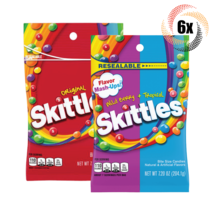 6x Bags Skittles Variety Flavor Bite Size Candies | 7.2oz | Mix &amp; Match! - £22.11 GBP