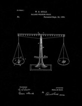 Scales of Justice Patent Print - Black Matte - £5.93 GBP+