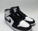 Air Jordan 1 Mid SE Court Purple/Black Sneakers 852542-105 Men&#39;s Size 11 - $149.95