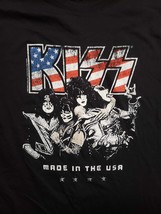 Men&#39;s Kiss Rock n Roll Paul Stanley Gene Ace Vinnie Peter Shirt USA LARG... - £12.58 GBP