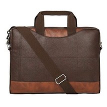 Laptop Vegan Leather Executive Formal 15.6 Laptop Briefcase Messenger Bag for Me - $43.65