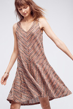 Nwt Anthropologie Westwater Chevron Knit Brown Dress By Maeve M - £39.81 GBP
