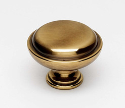 Alno A1146 Knobs 1-1/2 Round Rustic Lipped Solid Brass Mushroom Cabinet ... - £8.11 GBP