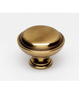 Alno A1146 Knobs 1-1/2 Round Rustic Lipped Solid Brass Mushroom Cabinet ... - £8.11 GBP