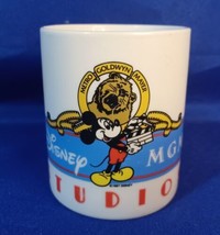 Vtg. 1987 Disney Mickey Mouse MGM Metro Goldwyn Meyer Movies Studio Coffee Mug - £22.41 GBP