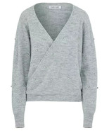 TOGETHER Grey Diamante Wrap Jumper  UK 20/22  PLUS Size    (FM19-2) - $34.08