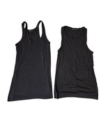 ATM Boy Rib Knit Semi-Sheer Boy Tanks Modal Tissue Weight Black Sz XS/S x2 - $57.51 CAD