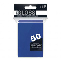 Pro-Gloss Standard Deck Protector Sleeves 50pcs - Blue - £14.73 GBP