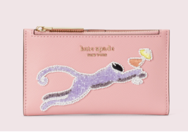 Kate Spade safari Monkey small bifold wallet Card Case ~NWT~ Pink - £76.65 GBP