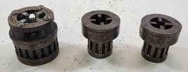 PV) Lot of 3 Toledo Pipe Threading Machine Die Heads 1/4" - 3/8" - 1/2" - $49.49