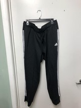 Adidas Original Women&#39;s 3 Stripe Jogger Pants H66006 Black/White Size 2X... - $30.97