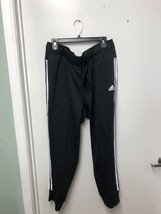 Adidas Original Women&#39;s 3 Stripe Jogger Pants H66006 Black/White Size 2X... - $42.89