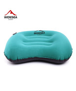 Portable Inflatable Camping Pillow Ultralight Compressible Air Cushion W... - £11.73 GBP