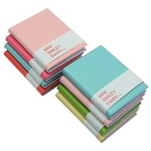 8 Pcs 3 Inch X 4 Inch 96 Sheets (192 Pages) Pocket Notebook With Pu Leat... - £20.43 GBP