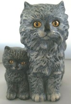 Goebel West Germany Gray Persian Cats Figurine 1975 Vintage 31 008-12 - £16.47 GBP