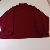American Fleece Collection Men's Red 1/4 Zip Pullover Sweatshirt Long Sleeve XL image 2