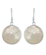 Silver Roots Round MOP Tree of Life Sterling Silver Dangling Earrings - $104.25 CAD