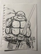 Teenage Mutant Ninja Turtles Leonardo Original Art Drawing By Frank Forte Comics - £22.34 GBP