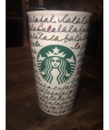 Starbucks Fa La La Holiday 2011 Travel Tumbler Coffee Mug 12 Oz. Ceramic... - €11,25 EUR