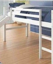 Bailey White Loft Bed with Slide - $345.51