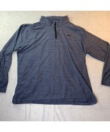 Nike Dri-Fit 1/4 Zip Shirt Men’s XXL Long Sleeve Stretch Blue Pullover 9... - $36.92 CAD