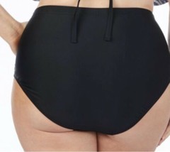 Boutique 3X Plus Size Swim Breif Swim High Waist Side Rushed Swim Bottom NEW - £11.07 GBP